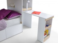 Julian Bowen Eclipse Bunk Bed In Oak And White Thumbnail