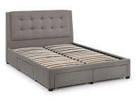 Julian Bowen Fullerton 6ft Super Kingsize Grey Fabric Storage Bed Frame Thumbnail