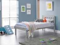 Julian Bowen Luna 3ft Single Dove Grey Wooden Bed Frame Thumbnail