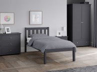 Julian Bowen Luna 4ft6 Double Wooden Bed Frame In Anthracite Thumbnail