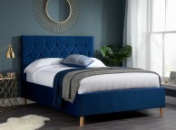 Birlea Loxley 4ft Small Double Blue Fabric Ottoman Bed Frame Thumbnail