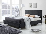 Time Living Brooklyn 5ft Kingsize Dark Grey Fabric Bed Frame Thumbnail