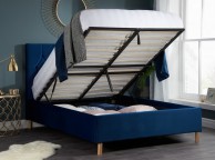 Birlea Loxley 4ft Small Double Blue Fabric Ottoman Bed Frame Thumbnail