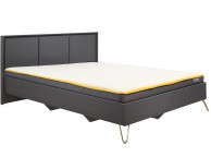 Birlea Arlo 4ft6 Double Charcoal Grey Wooden Bed Frame Thumbnail