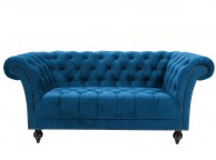 Birlea Chester 2 Seater Sofa In Midnight Blue Fabric Thumbnail