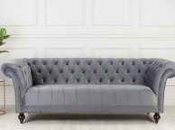 Birlea Chester 3 Seater Sofa In Grey Fabric Thumbnail