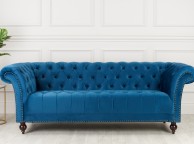 Birlea Chester 3 Seater Sofa In Midnight Blue Fabric Thumbnail