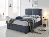 Time Living Oakland 5ft Kingsize Dark Grey Fabric Bed Frame Thumbnail