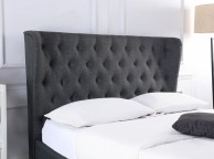 Emporia Avebury 5ft Kingsize Grey Fabric Ottoman TV Bed Thumbnail