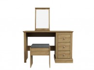 LPD Devon Oak Finish Dressing Table Set Thumbnail