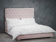 LPD Meribel 5ft Kingsize Pink Fabric Bed Frame Thumbnail