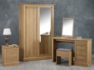 LPD Devon Oak Finish Dressing Table Set Thumbnail