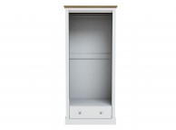 LPD Devon White Finish 2 Door 1 Drawer Wardrobe Thumbnail