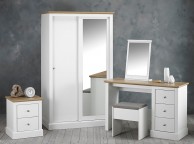 LPD Devon White Finish Dressing Table Set Thumbnail