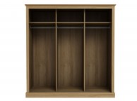 LPD Devon Oak Finish 3 Door Sliding Wardrobe With Mirror Thumbnail