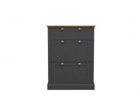 LPD Devon Charcoal Finish Shoe Cabinet Thumbnail