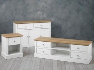 LPD Devon White And Oak Finish 2 Drawer Coffee Table Thumbnail