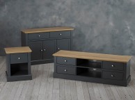 LPD Devon Charcoal And Oak Finish 2 Drawer Coffee Table Thumbnail