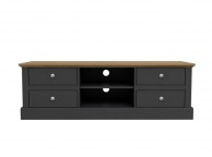 LPD Devon Charcoal And Oak Finish TV Unit Thumbnail