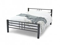 Metal Beds Cuba 5ft (150cm) Kingsize Black Bed Frame Thumbnail