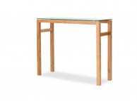 LPD Tribeca Console Table In White Oak Thumbnail