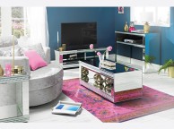 LPD Biarritz Mirrored Console Table Thumbnail