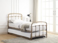 Flintshire Mostyn 3ft Single Metal Guest Bed Frame In Antique Bronze Thumbnail