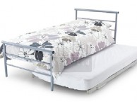 Metal Beds Guest Underbed 3ft (90cm) Single Silver Bed Frame Thumbnail