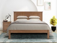 Flintshire Conway 4ft6 Double Smoked Oak Wooden Bed Thumbnail
