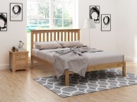 Flintshire Gladstone 4ft6 Double Solid Oak Wooden Bed Thumbnail