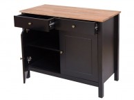 LPD Copenhagen Oak And Black Sideboard Thumbnail