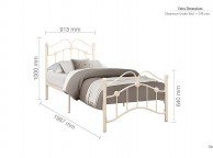Birlea Canterbury 3ft Single Cream Metal Bed Frame Thumbnail