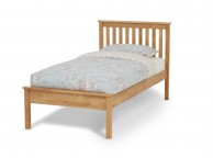 Serene Heather 3ft Single Wooden Bed Frame In Honey Oak Thumbnail