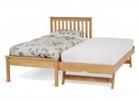 Serene Heather 3ft Single Wooden Guest Bed Frame In Honey Oak Thumbnail