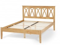 Serene Autumn 6ft Super Kingsize Wooden Bed Frame In Honey Oak Thumbnail