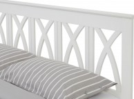 Serene Autumn 4ft Small Double Wooden Bed Frame In Opal White Thumbnail