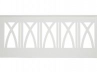 Serene Autumn 6ft Super Kingsize Wooden Headboard In Opal White Thumbnail