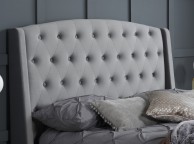 Birlea Balmoral 5ft Kingsize Grey Velvet Fabric Bed Frame Thumbnail