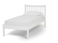 Serene Alice 3ft Single Wooden Bed Frame In Opal White Thumbnail