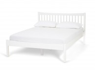Serene Alice 4ft Small Double Wooden Bed Frame In Opal White Thumbnail