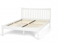 Serene Alice 4ft6 Double Wooden Bed Frame In Opal White Thumbnail