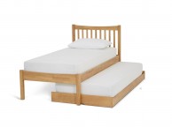 Serene Alice 3ft Single Wooden Guest Bed Frame In Honey Oak Thumbnail