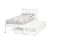 Serene Alice 3ft Single Wooden Guest Bed Frame In Opal White Thumbnail