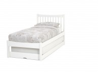 Serene Alice 3ft Single Wooden Guest Bed Frame In Opal White Thumbnail