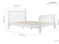 Birlea Belford 4ft Small Double White Wooden Bed Frame Thumbnail
