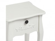 LPD Antoinette 1 Drawer Bedside Table In White Thumbnail
