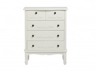 LPD Antoinette 3 Plus 2 Drawer Chest In White Thumbnail