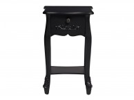 LPD Antoinette 1 Drawer Bedside Table In Black Thumbnail