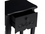 LPD Antoinette 1 Drawer Bedside Table In Black Thumbnail