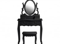 LPD Antoinette Dressing Table Set In Black Thumbnail